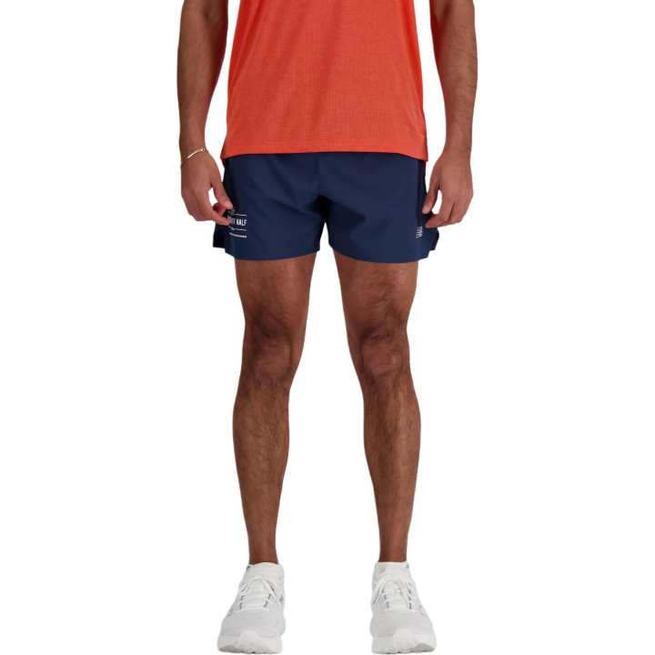New Balance New Balance RBC Brooklyn Half RC Short 5' Casual Shorts Men's Marine Blue