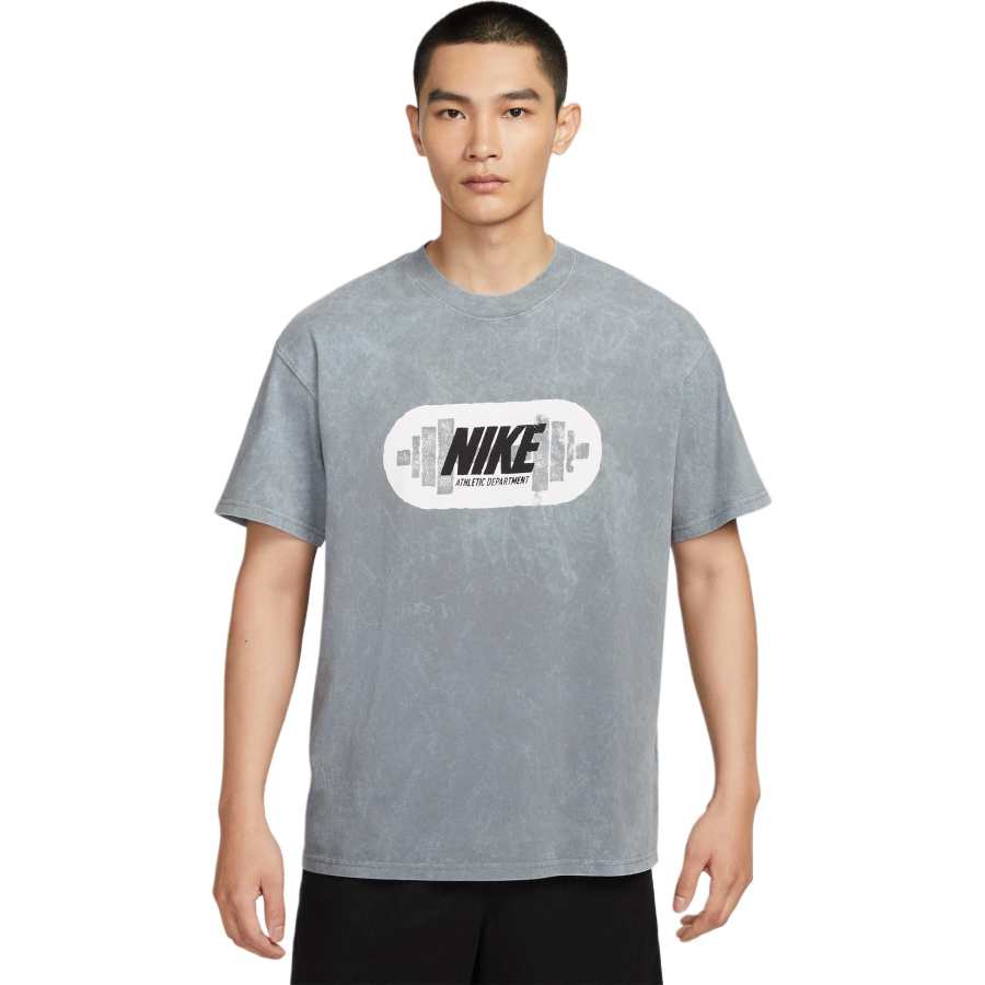 Nike Nike T Shirts Men's Smoke Gray Crew Neck Moderate Straight Fit