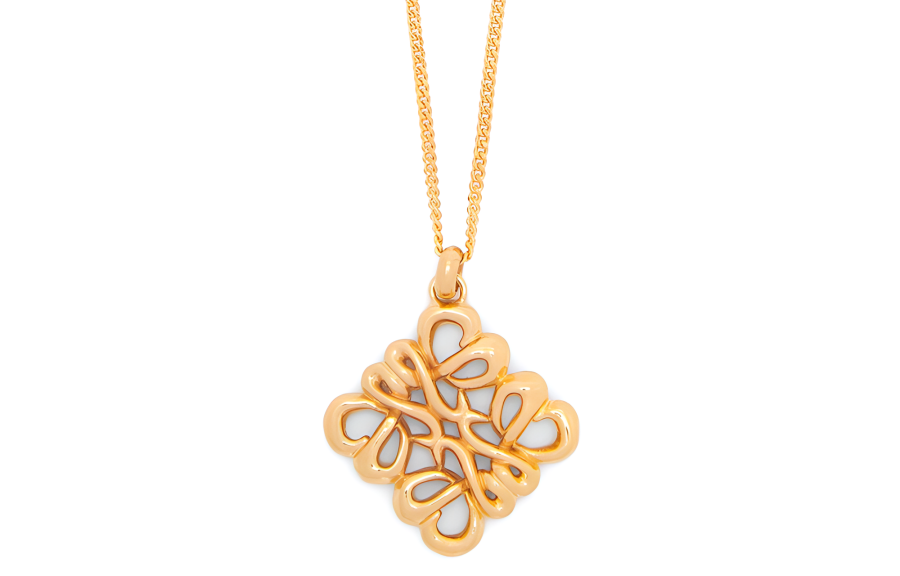 LOEWE Anagram 925 Sterling Silver Necklaces Women's