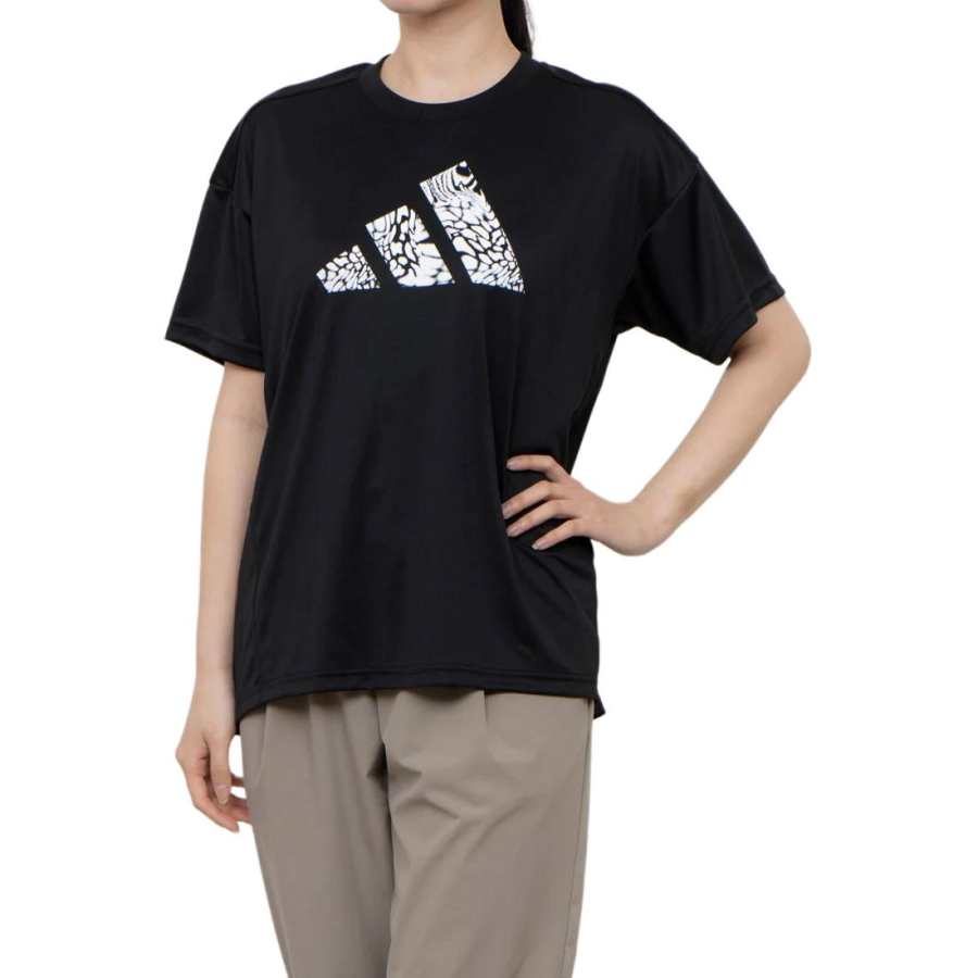 Adidas Adidas Clothing T Shirts Women's Black Crew Neck