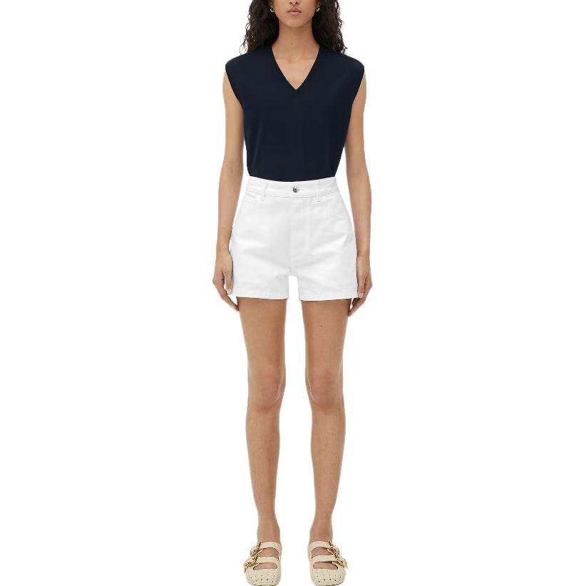 Bottega Veneta Denim Shorts Women's White