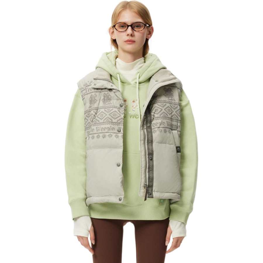 Teenie Weenie Down Jacket Women's Light Khaki