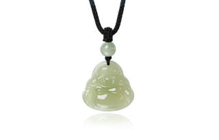 MOONS FAME Necklaces Green Jade Unisex