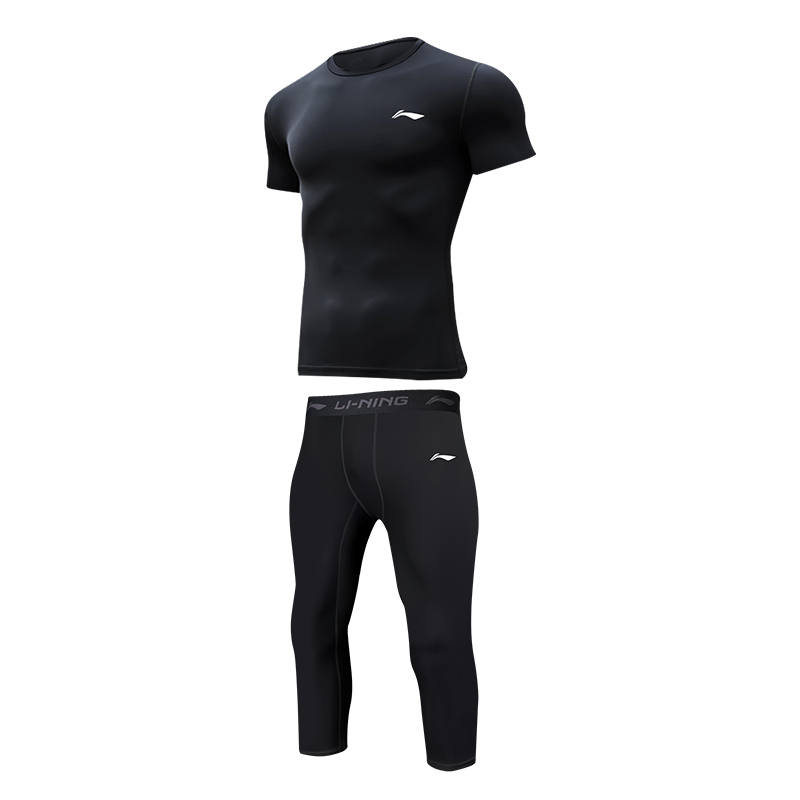 Li-Ning Li Ning Fitness Set Men's Black