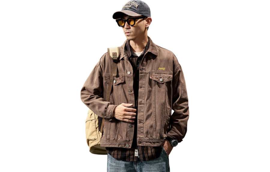 Jeep Jeep Jackets Men's Lapel Moderate
