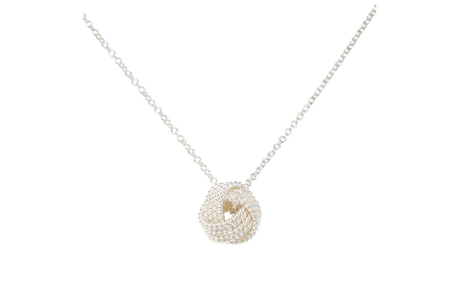 TIFFANY & CO. Twist Series 925 Sterling Silver Necklaces Women's Silver