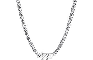 BYG Titanium Steel Necklaces Unisex Silver