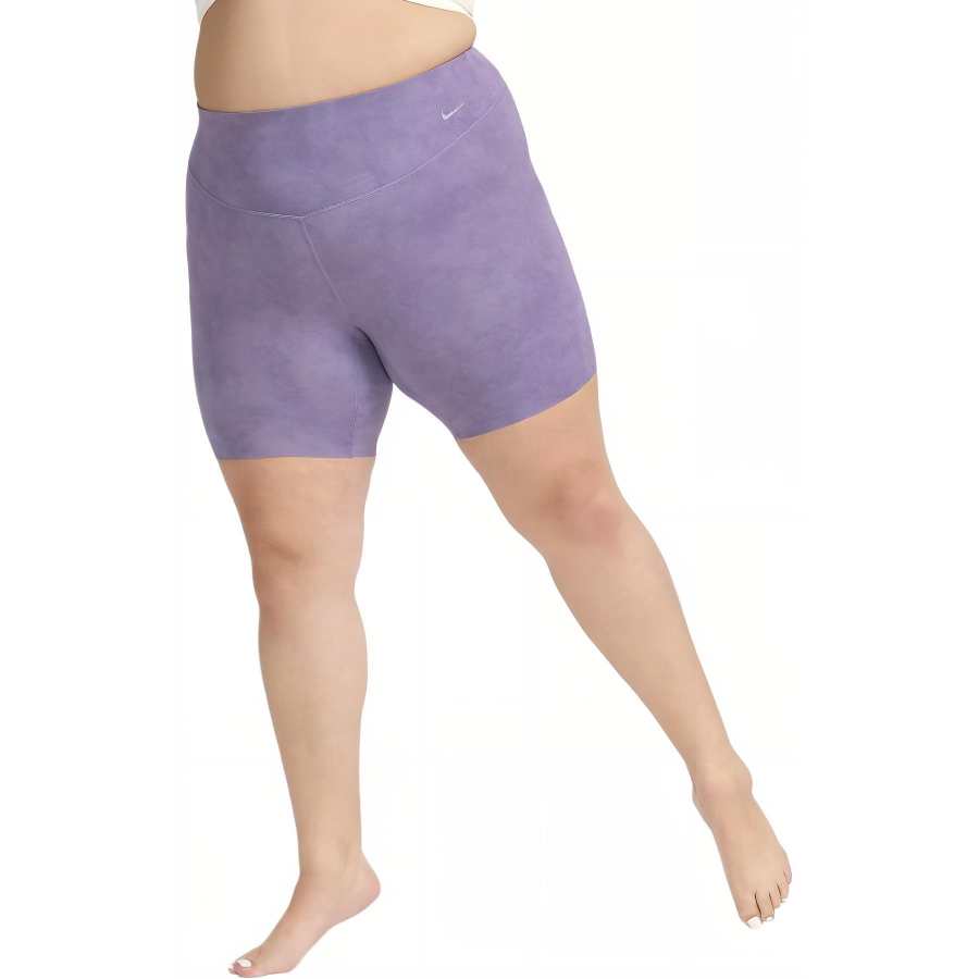 Nike Nike Zenvy Tie-Dye Women's Gentle-Support High-Waisted 8' Biker Shorts Plus Size