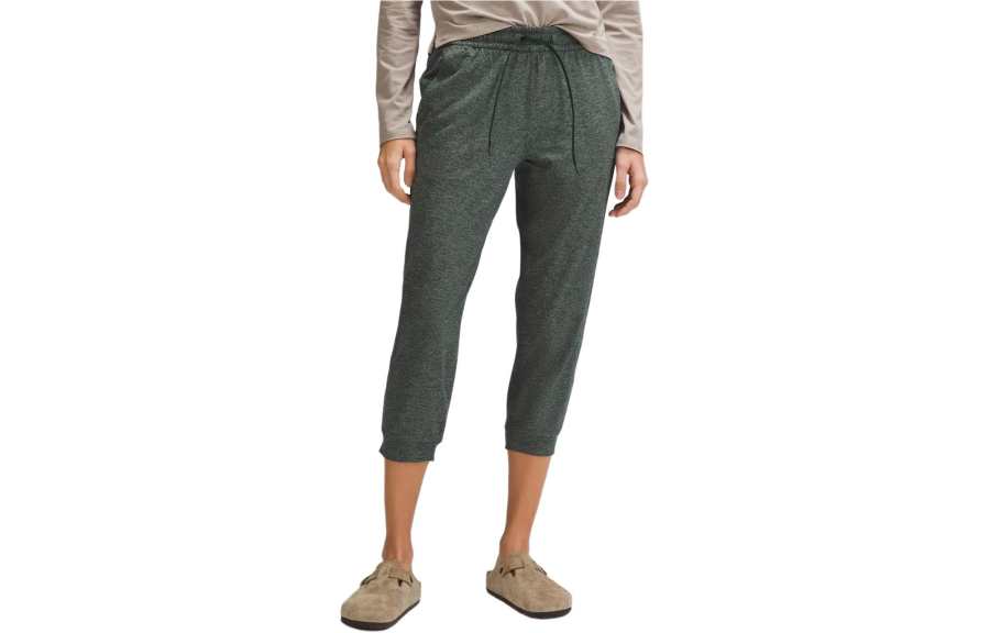 Lululemon Soft Jersey Classic Fit Mid Rise Cropped Jogger Knitted Sweatpants Women's