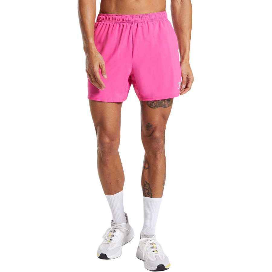 GYMSHARK ARRIVAL 5' SHORTS Casual Shorts Men's Bright Fuchsia