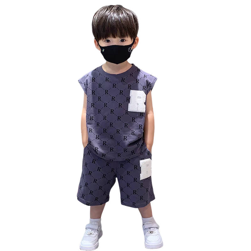 Lanza Casual Sportswear Summer 2 Piece Set Purple Children Aged 3 7 Years Old