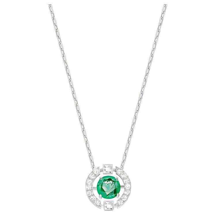 Swarovski Una Beating Heart Faux Crystal Stone Necklaces Women's Green