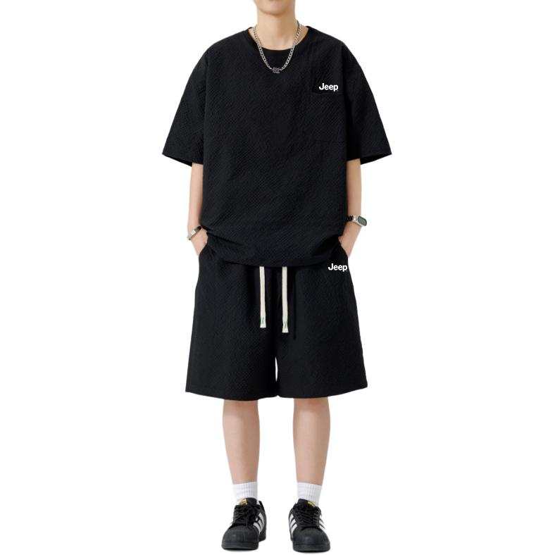Jeep Casual Sportswear Unisex Crew Neck Thin