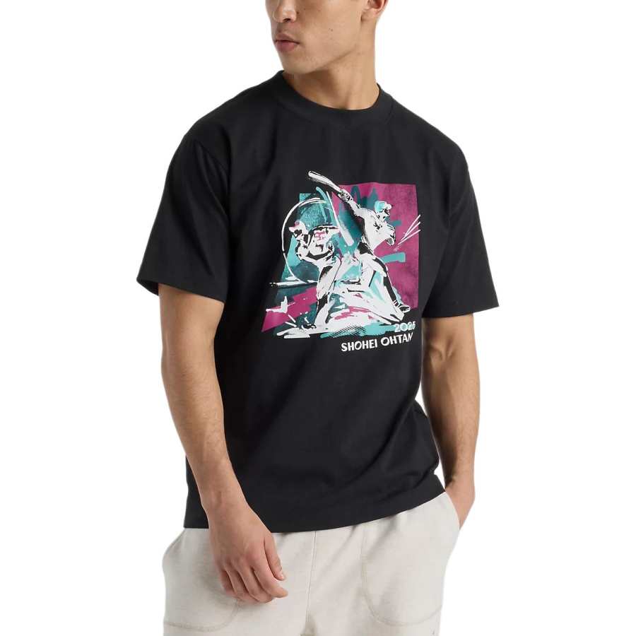 New Balance New Balance Shohei Otani SS25 Two Swords T Shirt Men's Black