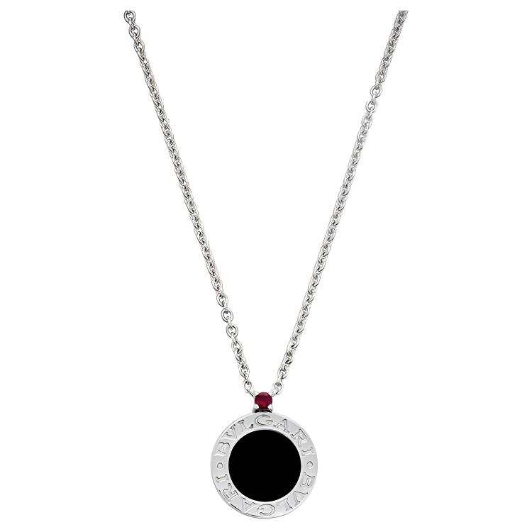 BVLGARI Save The Children Charity Collection Agate Necklaces Unisex Black