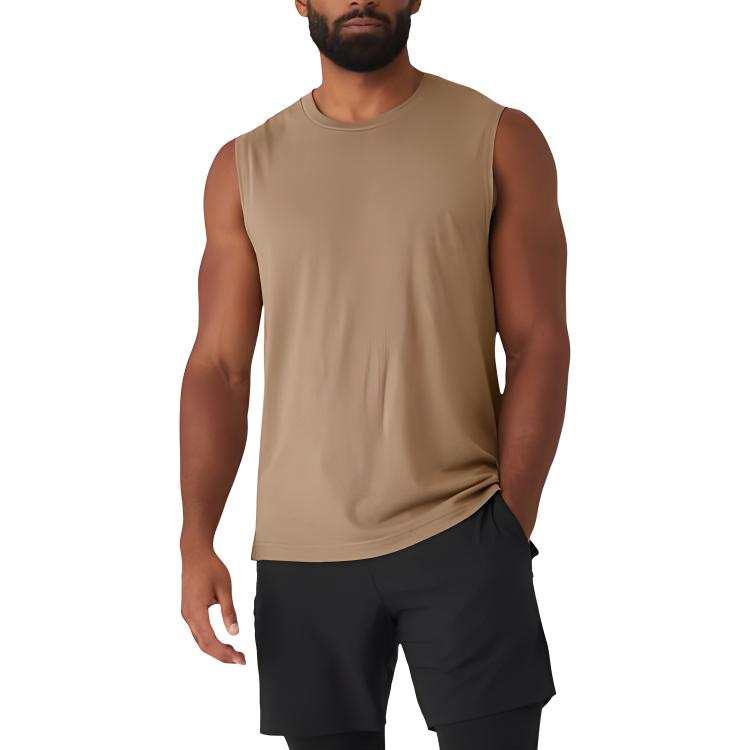 Alo Yoga Tank Tops Men's Crew Neck Moderate Straight Fit