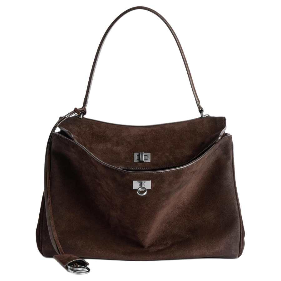 Balenciaga Rodeo top-handle suede bag
