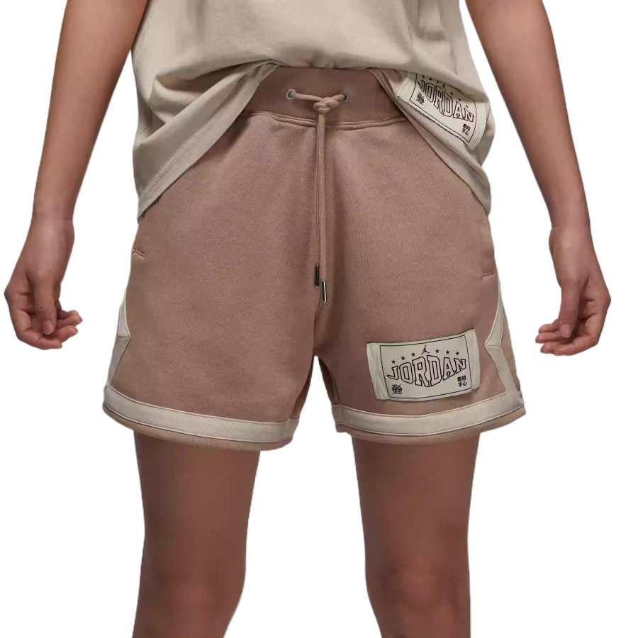 Jordan Jordan Diamond Casual Shorts Women's Ban Lan Gen/Oat/Gray Black
