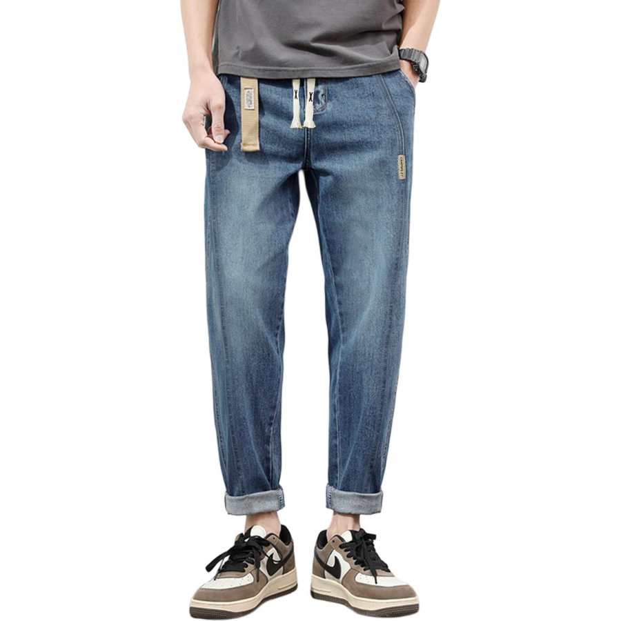 Tonlion Jeans Men's Moderate Harem Pants