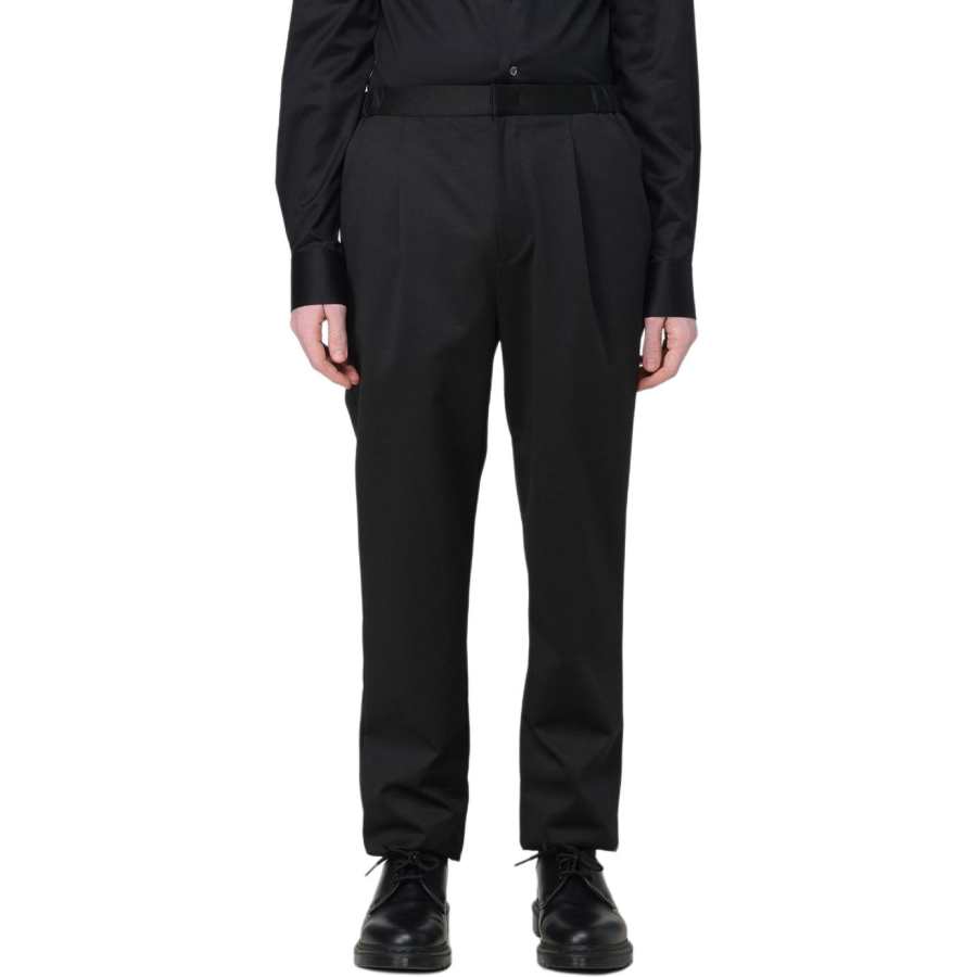 EMPORIO ARMANI Tapered Leg Pleated Trousers