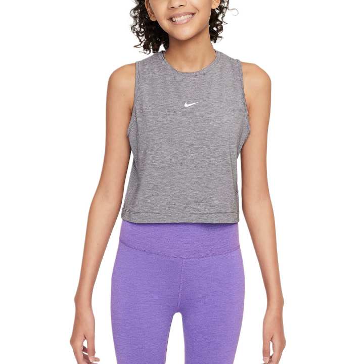 Nike Nike Tank Top Dri Fit Dark Gray/Solid Color/White Teenagers