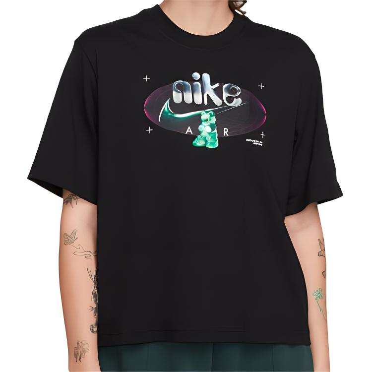 Nike Nike T Shirts Women's Black Crew Neck Moderate Other