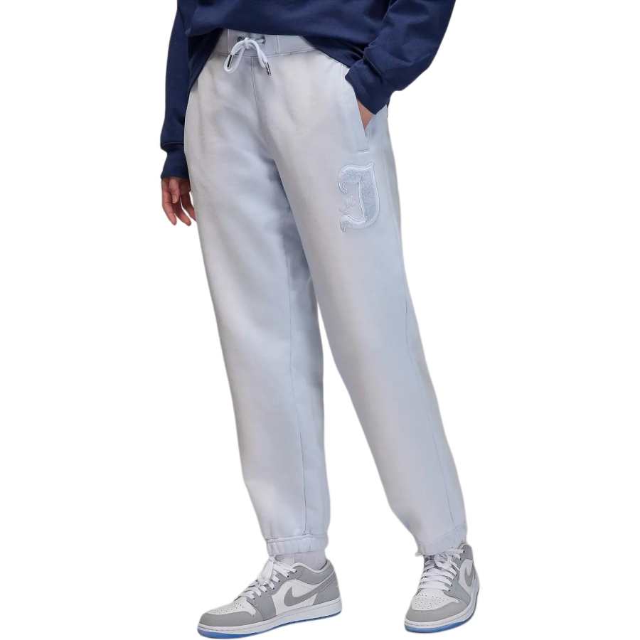 Jordan Jordan Flight Fleece Lined Knitted Fabric Loose Fit Comfortable Casual Pants Women's Soccer Gray