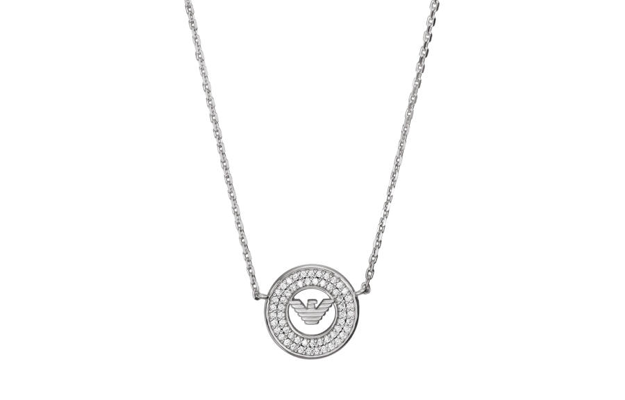 Emporio Armani Sterling Silver Pendant Necklace