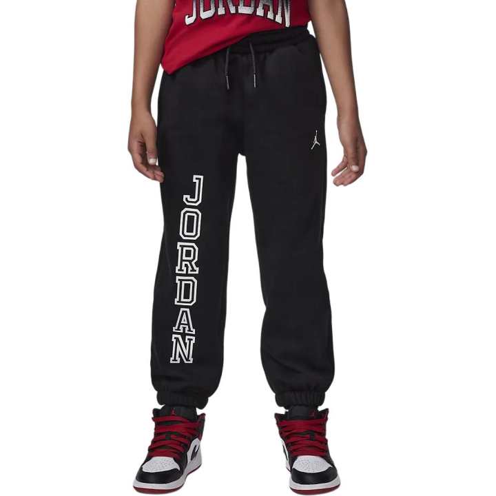 Jordan Jordan Full Length Pants Sport Fleece Lined Letter Knitted Fabric Casual Black Children Aged 3 7 Years Old
