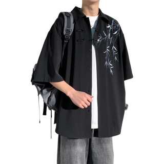 DINGFENGBAOLUO Shirts Unisex Lapel Thin