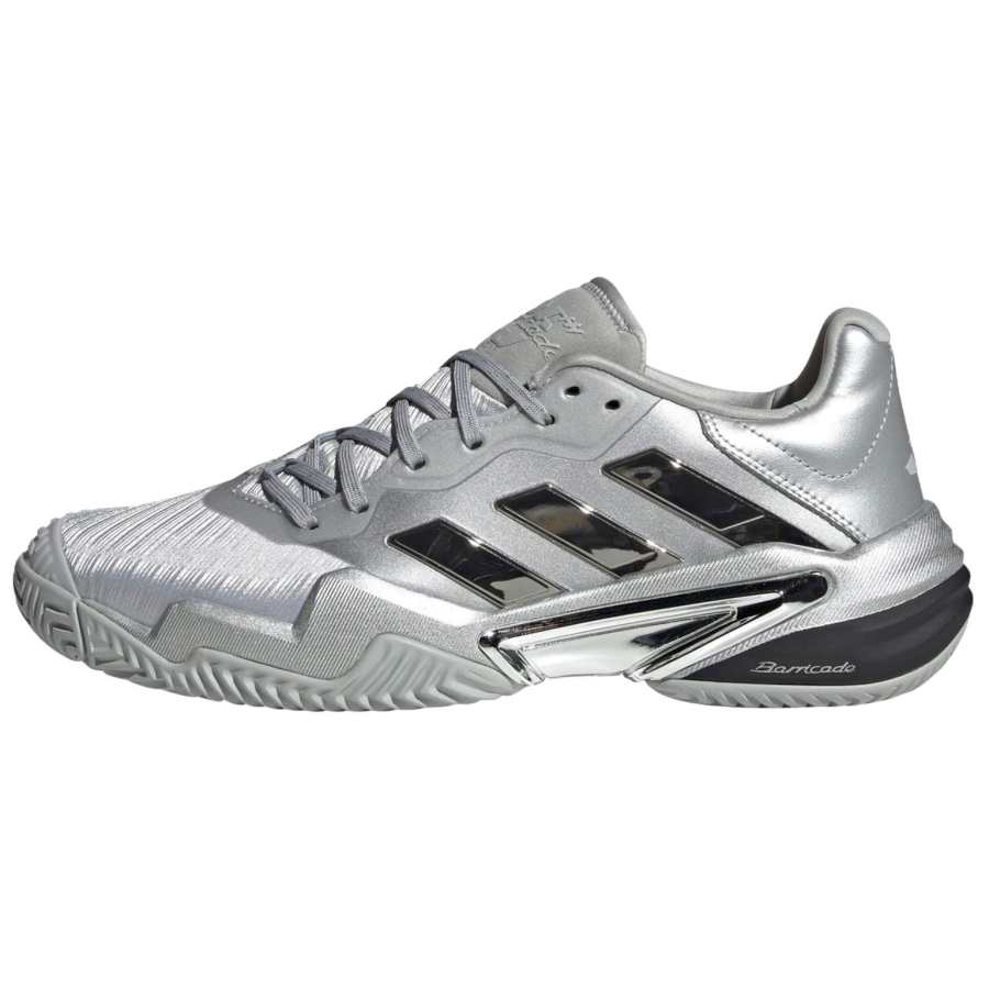 Adidas Adidas Barricade 13 Fabric Low top Tennis Shoes Men's Silver Gray
