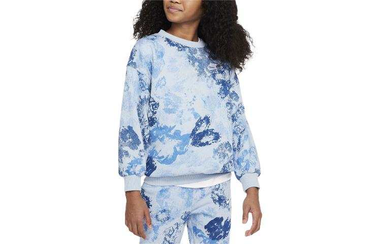 Nike Nike Sweatshirt Sportswear Club Fleece Light Blue Gray Kids'