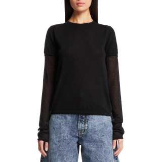 TOTEME T Shirts Women's Black Crew Neck Moderate Straight Fit