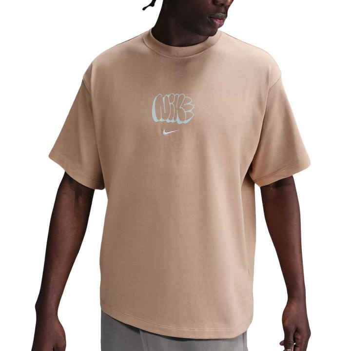 Nike Nike Solo Swoosh T Shirts Men's Apricot Crew Neck
