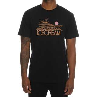 Ice Cream T Shirts Unisex Black Crew Neck