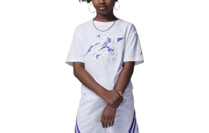 Jordan Jordan Jumpman Shine Tee T Shirt Kids' White