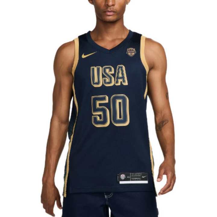 Nike Nike Basketball Jersey Men's Obsidian Black/Gold