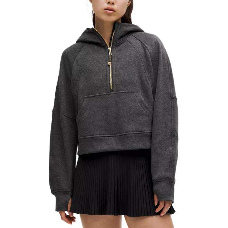 Lululemon Scuba Series Half Zip Hoodie Plush Sweatshirt Women's
