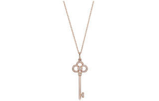 TIFFANY & CO. Keys Diamond Necklaces Women's