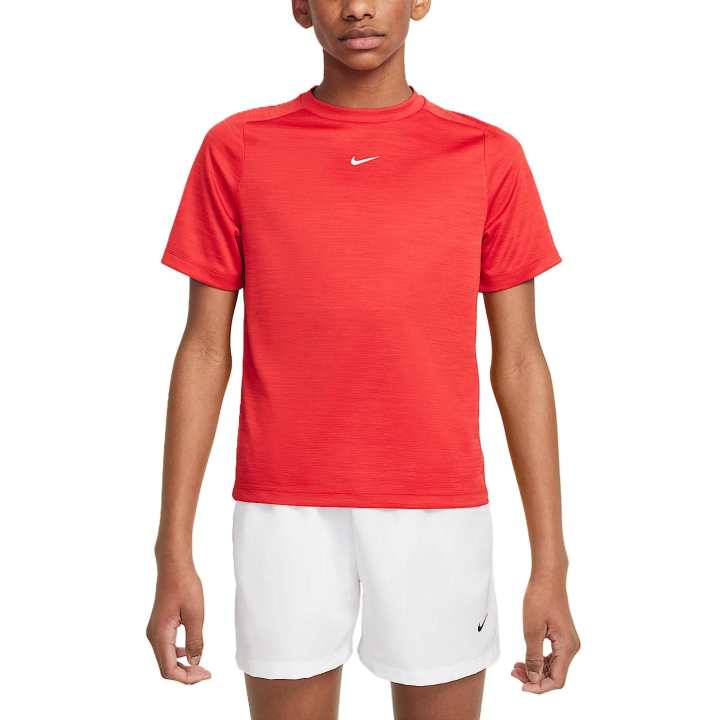 Nike Nike Dri Fit T Shirt SS25 University Red/University Red/White Kids'