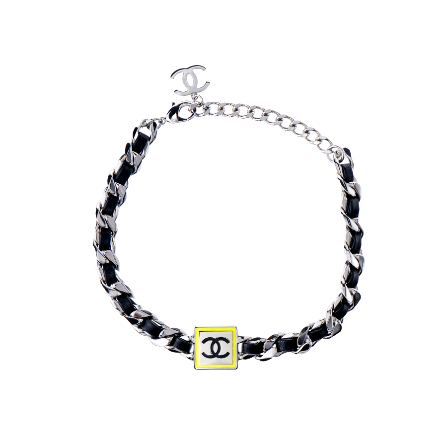 CHANEL Double C Metal, Lambskin Necklaces Women's