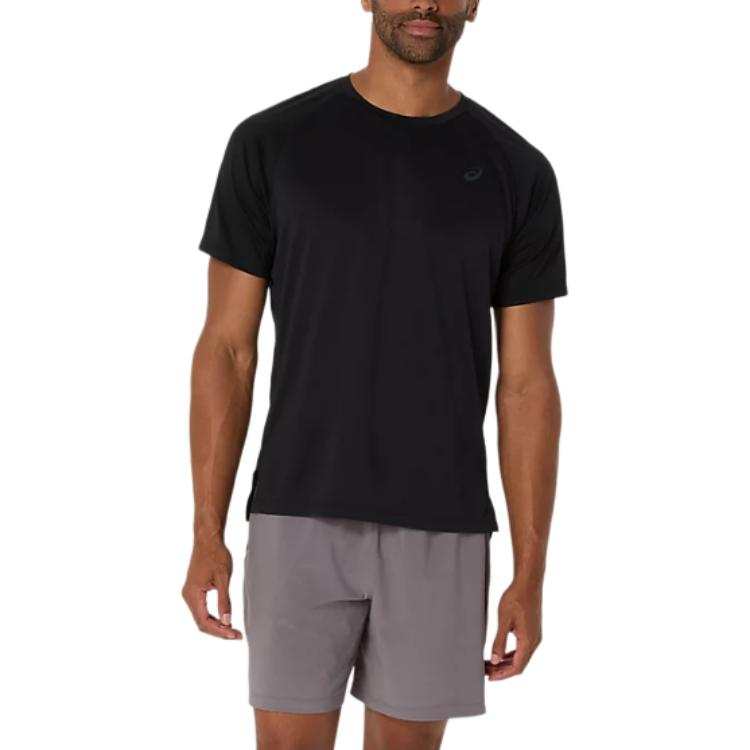 ASICS ASICS T Shirts Men's Black Crew Neck