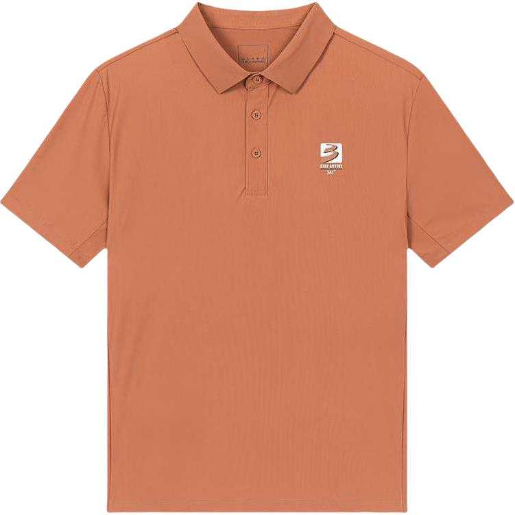 361° Polo Shirts Men's Clay Red Polo Collar Thin Straight Fit