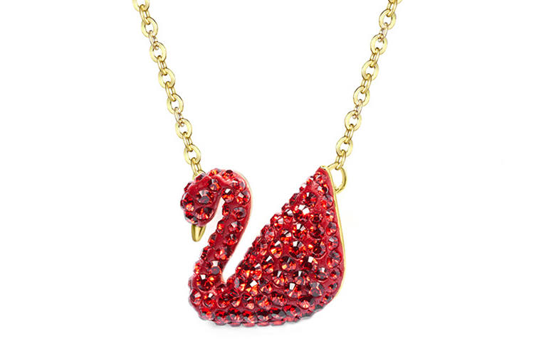 Swarovski Swan Faux Crystal Stone Necklaces Women's
