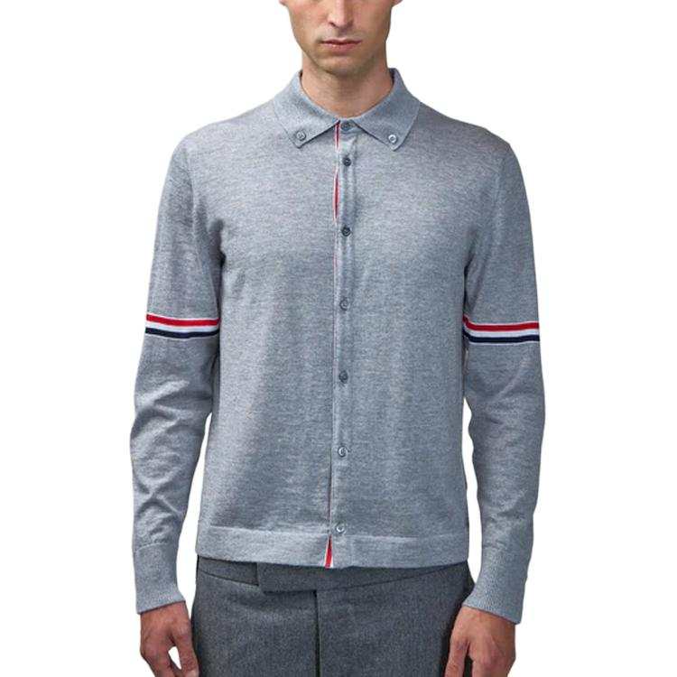 THOM BROWNE THOM BROWNE Rwb Stripe Buttoned Cardigan