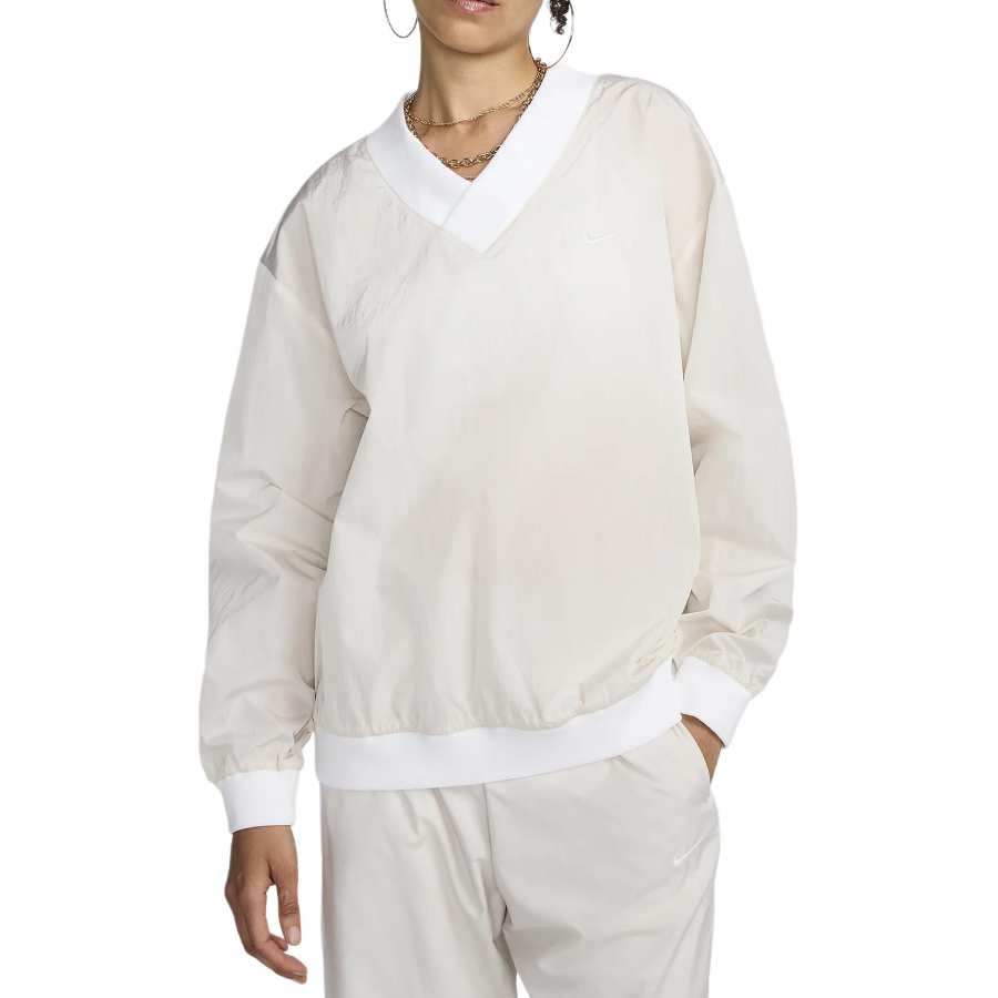 Nike Nike Sportswear Essential Women's Loose Uv Woven Long-Sleeve V-Neck Top