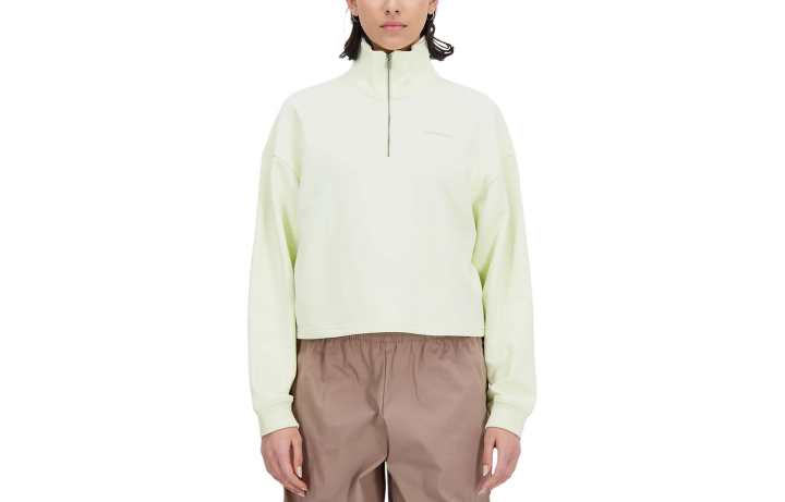 New Balance New Balance Athletics Linear Quarter Zip Sweatshirt Women's Pistachios