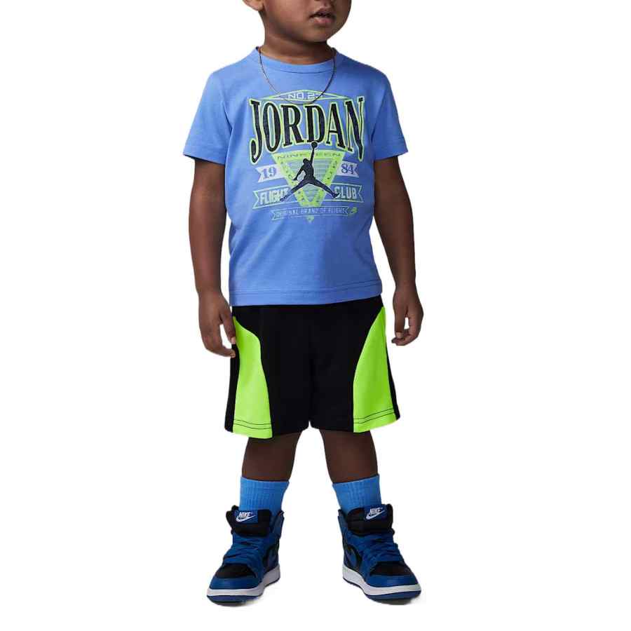 Jordan Jordan Casual Sportswear JordanBABYFlight SS25 2 Piece Set Blue Infant And Toddler