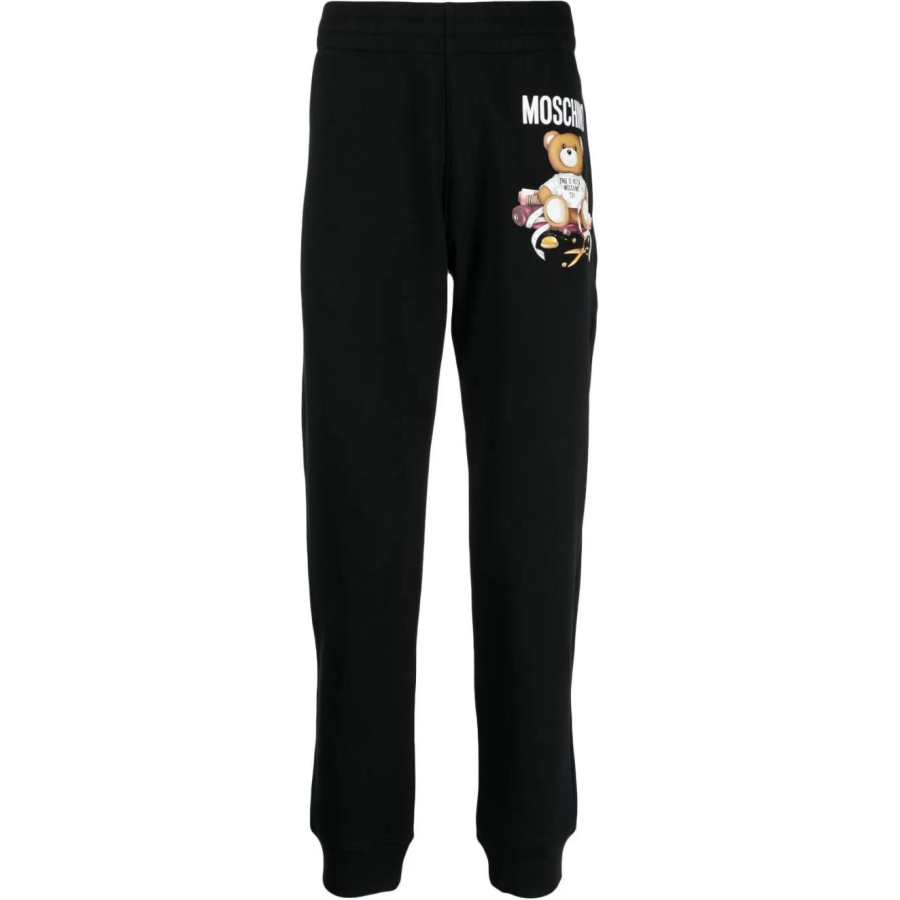 Moschino Teddy Bear-print cotton track pants