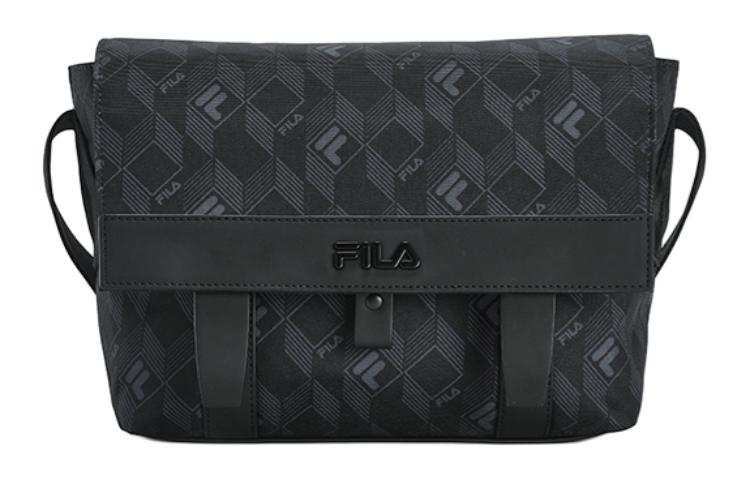 FILA Heritage Synthetic Leather Crossbody Bags Regular Unisex Black